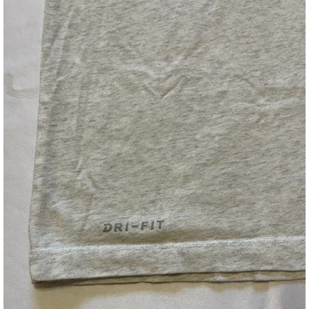 NIKE TEE SHIRT SHORT SLEEVE 2XL HEATHER GREY MENS - Picture 4 of 9
